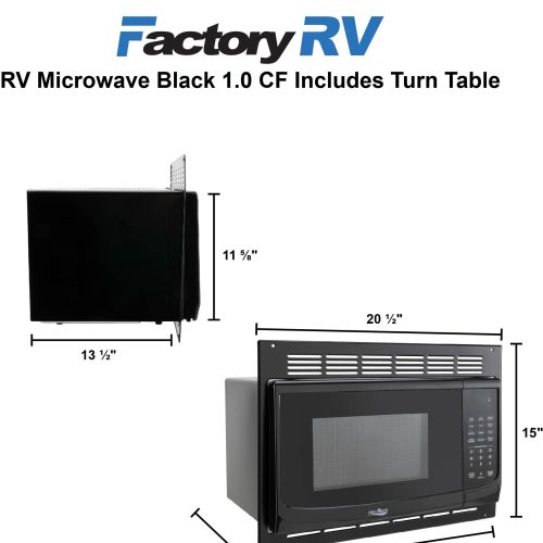 RV Microwave Black 1.0 CF Includes Turn Table 160953207 cc7a5db2 f08b 41b5 b763 dbb0d50345b9