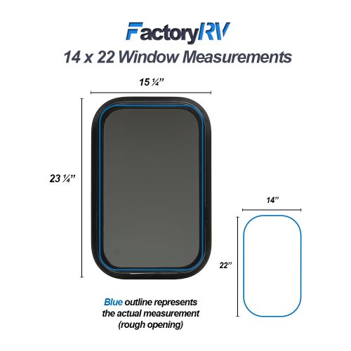 Window sizes 14 x 22